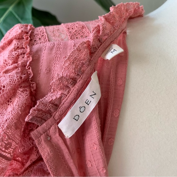 Sold❤️SALE❤️Doen pink Hillside dress long sleeve - Picture 4 of 11